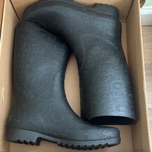 UGG Embossed Black Boots
